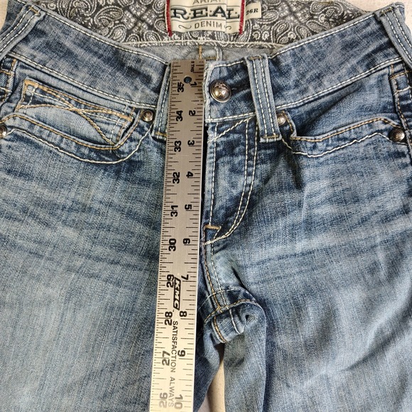 Ariat REAL Jeans Women 26R Mid Rise Stretch Whipstitch Boot Cut Western 10014022 - Picture 4 of 16